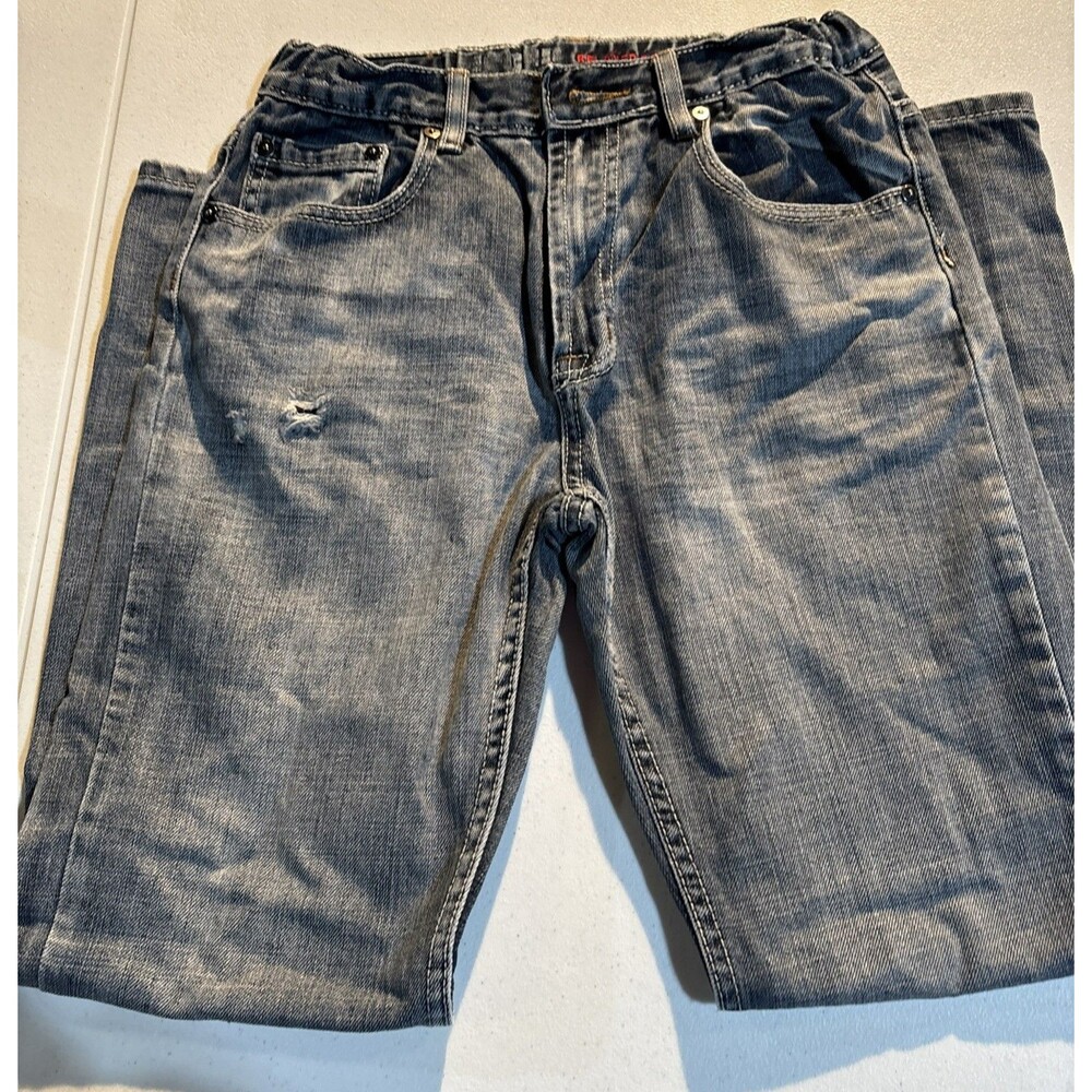 Urban Pipeline Jeans Boys Size 16 Relaxed Bootcut Blue Denim Pants